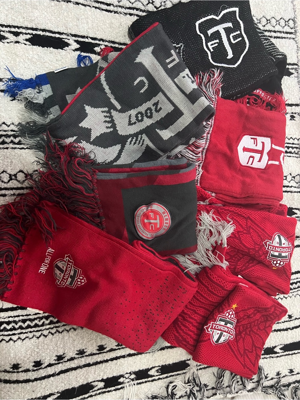 Toronto FC Soccer Scarves lot of 7